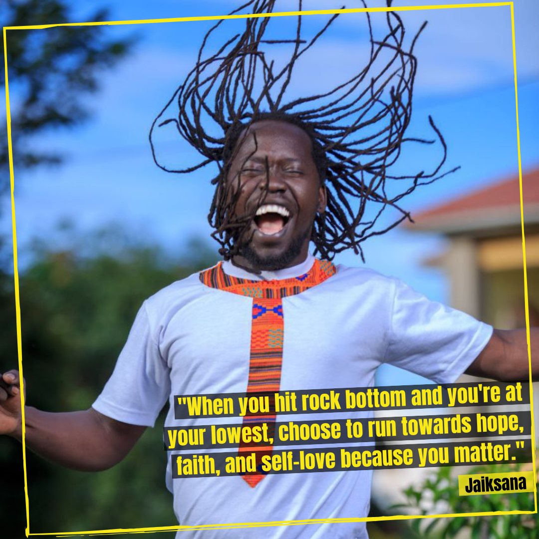 When you hit rock bottom and you're at your lowest, choose to run towards hope, faith, and self-love because you matter.